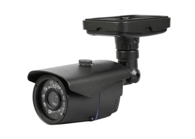 China Indoor Waterproof PAL / NTSC IR Analog Bullet Camera With Black Housing for sale