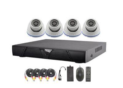 China Indoor Dome 4 Channel DVR CCTV Security Camera Systems with Internal Sync System for sale