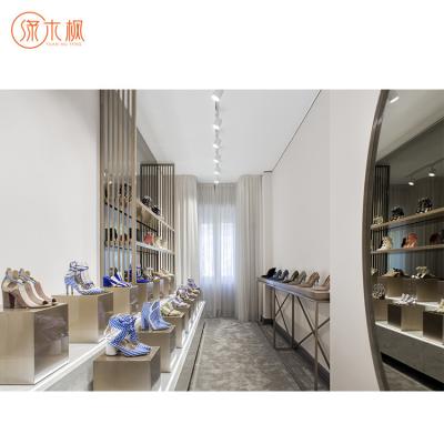 China Fashion China Factory Shoe Showcases Interior Decoration Designs Hot Sale Display Showcase for sale