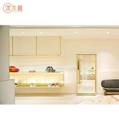 China Creative Luxury Interior Design Fashion Shoe Store Display Shelf Standard Wholesale for sale