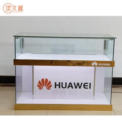 China Full Vision Phone Display Case Classic High Quality Hot Selling Model Super Clear Glass Showcase For Sale for sale