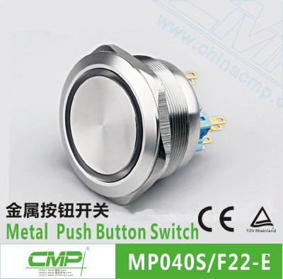 China Stainless Steel Large CMP 40mm Illuminated Push Button Switch (CMP 40mm Series, CE and TUV Approval) for sale