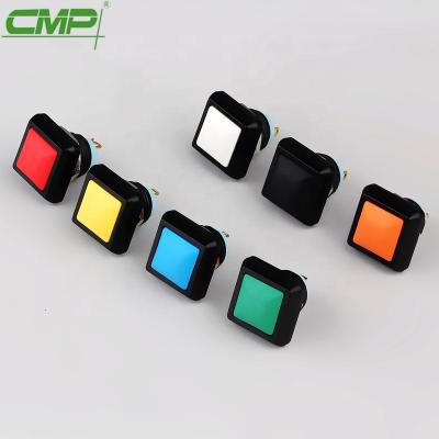 China PC CMP 12mm Small Momentary Square Push Button Plastic Switch for sale