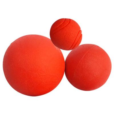 China Durable Indestructible Hard Strong Dog Ball, 100% Non-Toxic Chew Toy, Baseball Size Bouncy Natural Rubber Dog Ball for sale