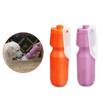 China Travel Viable Leak-Proof Drinking Water Bottle Travel Silicone Dog Accessories Pet Dog Water Bottle for sale