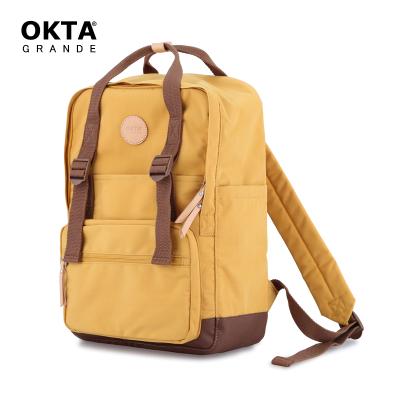 China OKTA waterproof 2021 summer new arrival yellow polyester waterproof backpack for sale