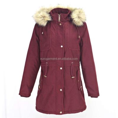 China high quality women long coated Anti-wrinkle ladies plus size clothing for winter for sale