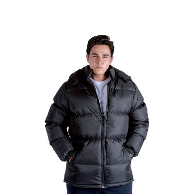 China Waterproof Mens Synthetic Bubble Insulated Detachable Custom For Mens Clothing Mens Winter Stripper Jacket for sale