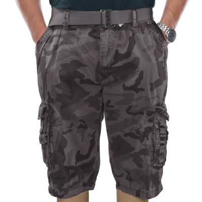 China 100% Cotton Camouflage Anti-Wrinkle Skinny Cargo Shorts Men Streetwear Work Shorts Mens Outfits Military Short Pants With Side Pockets for sale