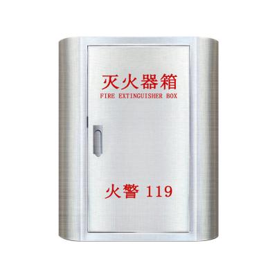 China Wholesale Customized Fire Cabinet Stainless Steel 201 Fire Extinguisher Fire Cabinet Construction for sale