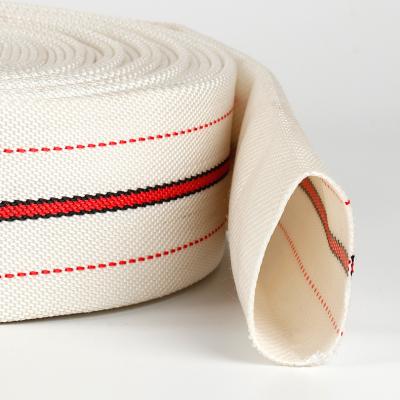 China Used in farms/mines/transportation High quality cheap reinforced canvas covered fire hose pipe 10m 20 m 30m PVC rubber fire hose for sale