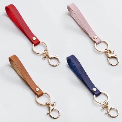 China Lanyard For Women's Leather Strap Wrist Keychains Wrist Strap Strap Key Chains For Wrist Main Lanyard Key Chain Holder Hand for sale