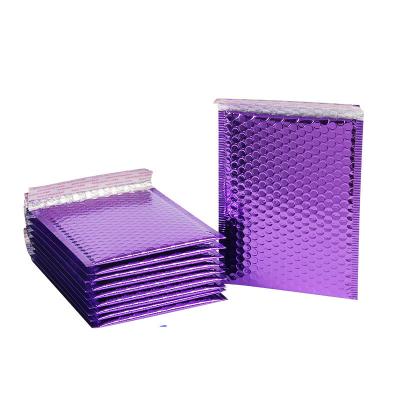 China Business& Purchasing Padded Envelopes Shipping Waterproof Express Packaging Bags Custom Purple Bubble Mailers Poly Bags for sale