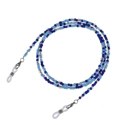 China Colorful Beaded MASK HOLDER Face Mask Holder Lanyard Necklace Chin Rope Eyeglass Retainer Holder for sale