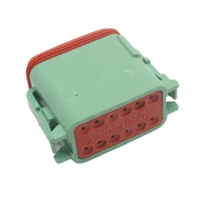 China Automotive Waterproof Housing Wire-to-Wire 12 Pin Green Terminal Automotive Connectors DT06-12SC-C015 for sale