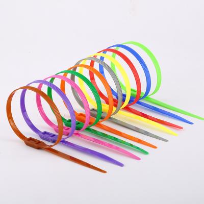 China Flat Buckle 8*350 Color Playground Cable Tie Children's Playground Doubles Buckle Naughty Castle Playground Cable Tie 100pcs for sale