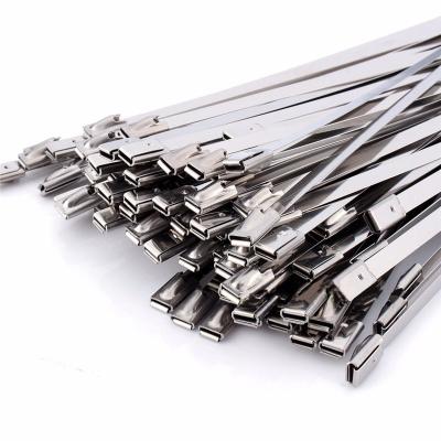 China Easy Operate Ex-Work Price Sale Good Quality Ball Stainless Steel Self Locking Cable Tie / All Size Plastic Zip Tie for sale