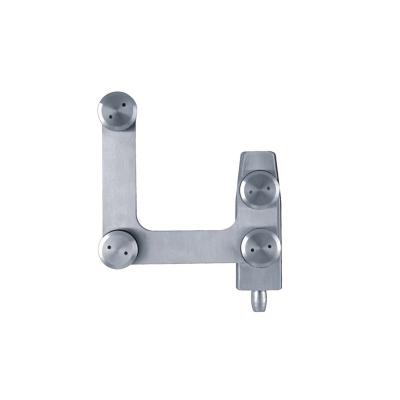 China Quiet Operation Factory Stainless Steel T Panel Pivot Swing Door Hinge Clip Glass Door Hardware Price Hot Selling for sale