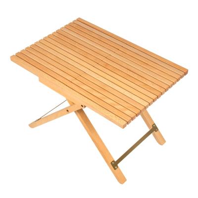 China Foldable Outdoor Portable Easy Stall Table Solid Wood Beech European BBQ Table Storage BBQ Table for sale