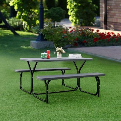 China 2022 Modern New Simple Outdoor Camping Picnic Folding Table Bench Set Natural Shape Practicality Aesthetics for sale