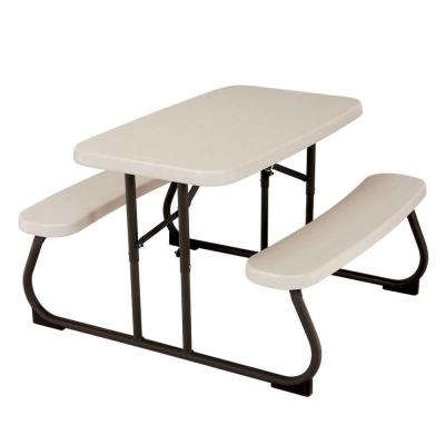 China Modern UV Protected Easy To Clean Outdoor Camping Table Durability Picnic Folding Table Bench Set For Kids for sale