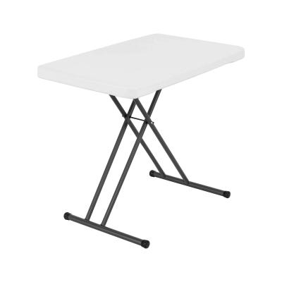 China New Trend Modern Sturdy High Density Polyethylene Plastic Personal Adjustable Folding Table for sale