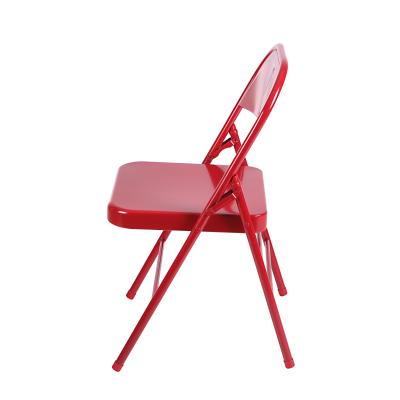 China Compact Storage Modern Outdoor Stainless Steel Metal Folding Chair for sale