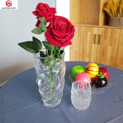 China Glass Vases Cylinder Wholesale Home Decor Flower Vase Eco-friendly Transparent Wedding Home Decoration Large for sale