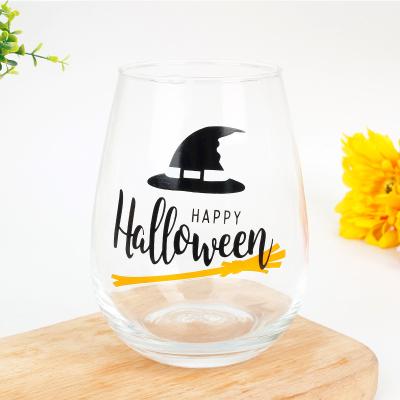 China Zhejiang Custom 16oz Wine Glass Tumbler Custom 16oz Drinking Glass Wine Glassware Cheap Stemless Tea Cup for sale