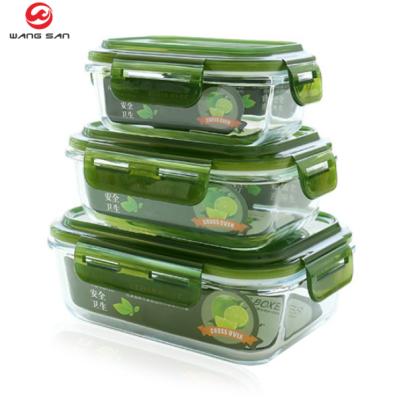 China Viable 1040ML Round And Square Office Workers Can Heat And Insulate Lunch Box Glass Students Bento Box Glass Lunch Box for sale