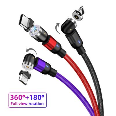 China All i-Product Android Devices Wholesale Cheap Price On Stock 3 In 1 Magnetic Fast Charging Cable For Type C Mobile Phone Accessories Micro USB Cable for sale