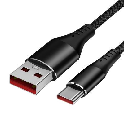 China Fast Charging Type C 5A Super Speed ​​Fast Charging Led USB Cable Mobile Phone Laser Mobile Phones Fast Charging Black Red Charger for sale