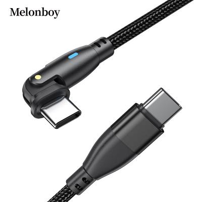 China 180 Degree Rotation USB C Fast Charging USB C Cable PD 60W Type C Charger Long Cord Compatible with Laptop and Android Phone for sale