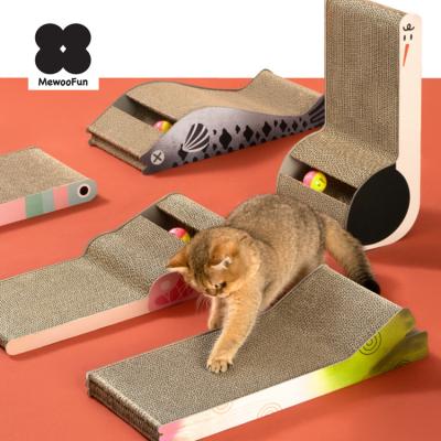 China Factory stocked Smart Cat Toy Square Cat Scratcher Custom Cat Scratcher Lounge Bed from MewooFun for sale