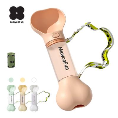 China MewooFun Food Grade Pet Water Bottle Stored Plastic Multifunctional Portable Dog Water Bottle For Walking for sale