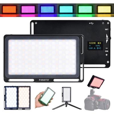 China Free shipping Russia FOSOTO FT-08 tik aluminum alloy mini LED photography flash light tok studio portable video photo board for youtube camera for sale