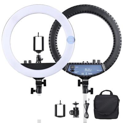 China Free shipping MEXICO FOSOTO RL12II tiktok hip hop show makeup video studio vlog lighting selfie ring light for phone camera RL-12II (better than RL-12) for sale