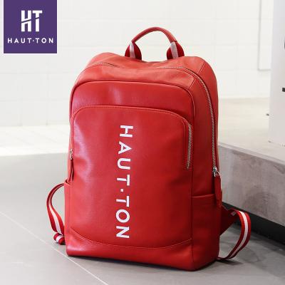 China Newest Arrival Hautton DAY BACKPACK Real Leather Laptop Backpack Bag Leather School BackpackFor Men for sale