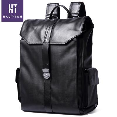 China Factory Price Genuine Leather Business Style Waterproof Sports Casual Men's Backpack for sale