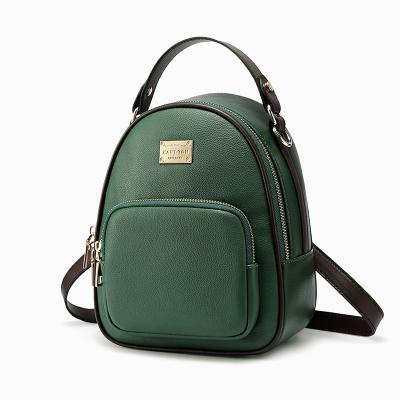 China Europe brand HAUTTON hot selling 2019 fashion women backpack leather school backpack bag for girl for sale