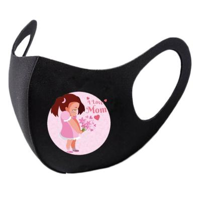 China Fashion Fit Men Women Cotton Comfortable Washable Reusable Cloth Breathable Unisex Black Face Covers Custom Logo for sale