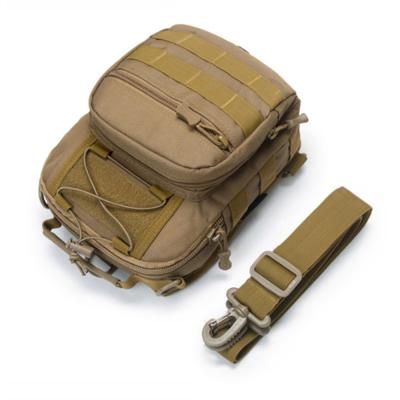 China Polyester Multicam Army Tactical Shoulder Bag Men Throw Cross - Body Molle Chest Bags for sale