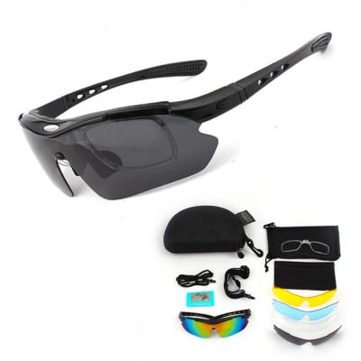 China Sports Sunglasses Polarized Sports Mens Sunglasses Road Cycling 5 Glasses Mountain Bike Bicycle UV Protection Goggles for sale