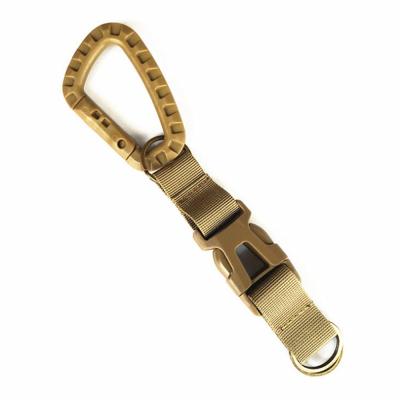 China Tactical Molle Nylon Clip Climbing D-Shaped Daily Life Webbing Backpack Hook Belt Clip Hanging Carabiner Buckle for sale