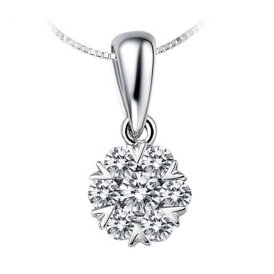 China TRENDY real 18k gold CVD diamond customized moissanite custom charms chain fine pendant light for necklace for sale