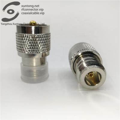 China UHF UHF PL-259 Male To Female N Type RF Connector Adapter Nickel Plating for sale