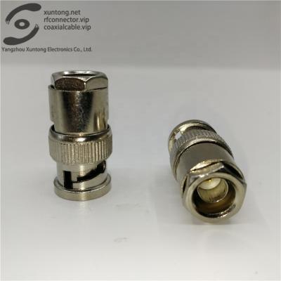 China RF N Male To BNC Male RF Coaxial Cable Connector Nickel Plated Adapters for sale