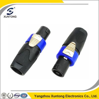 China 50Î © 75Î © Audio And Video Speaker Link Cable Plug Connector 4 Pole Speakon Connector for sale