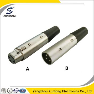 China audio & Video XLR Jack And Audio Plug 3 PIN Microphone Mic Amp Speaker Connector Metal for sale