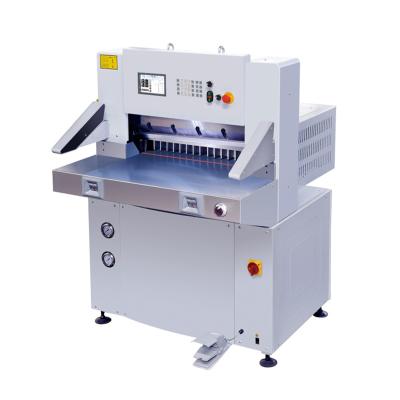 China QZYK660DW-7 Hydraulic Factory Double Program Control Guide Paper Cutting Machine for sale